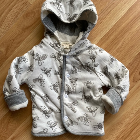 Reversible Baby Button up Hoodie - Picture 2 of 8